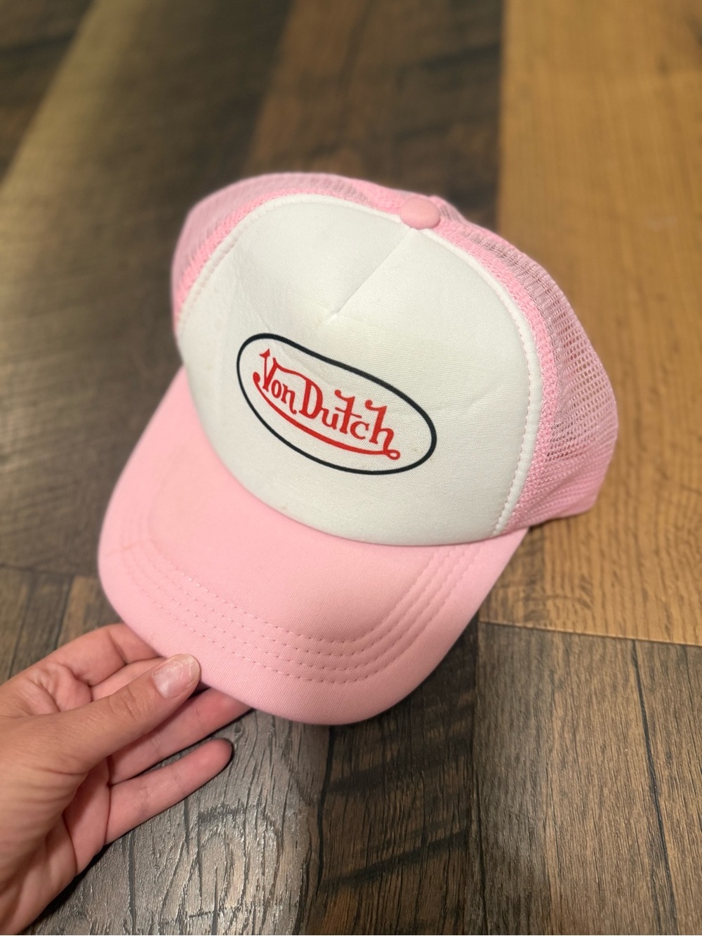 Pink Mesh Adjustable Trucker Hat